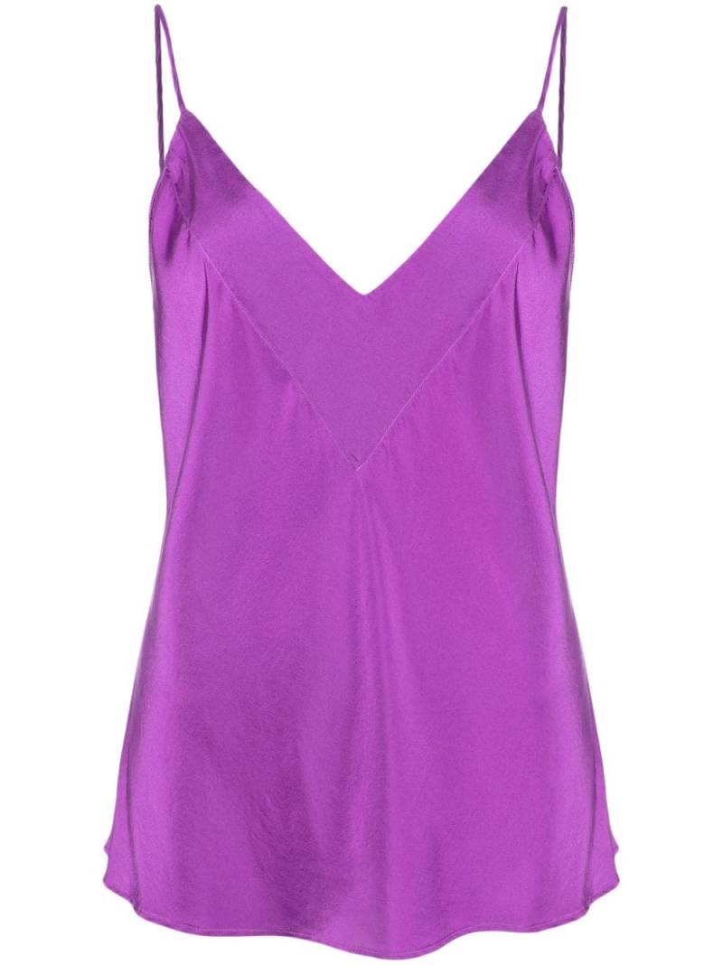 Forte Forte V-neck silk top - Purple von Forte Forte