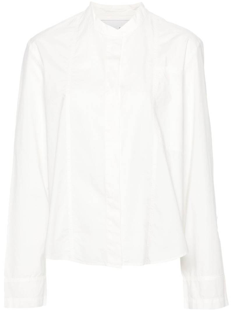 Forte Forte band-collar panelled cottton shirt - White von Forte Forte