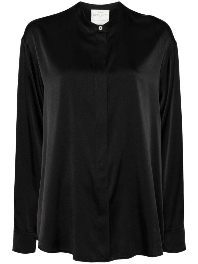 Forte Forte stretch-silk satin shirt - Black von Forte Forte