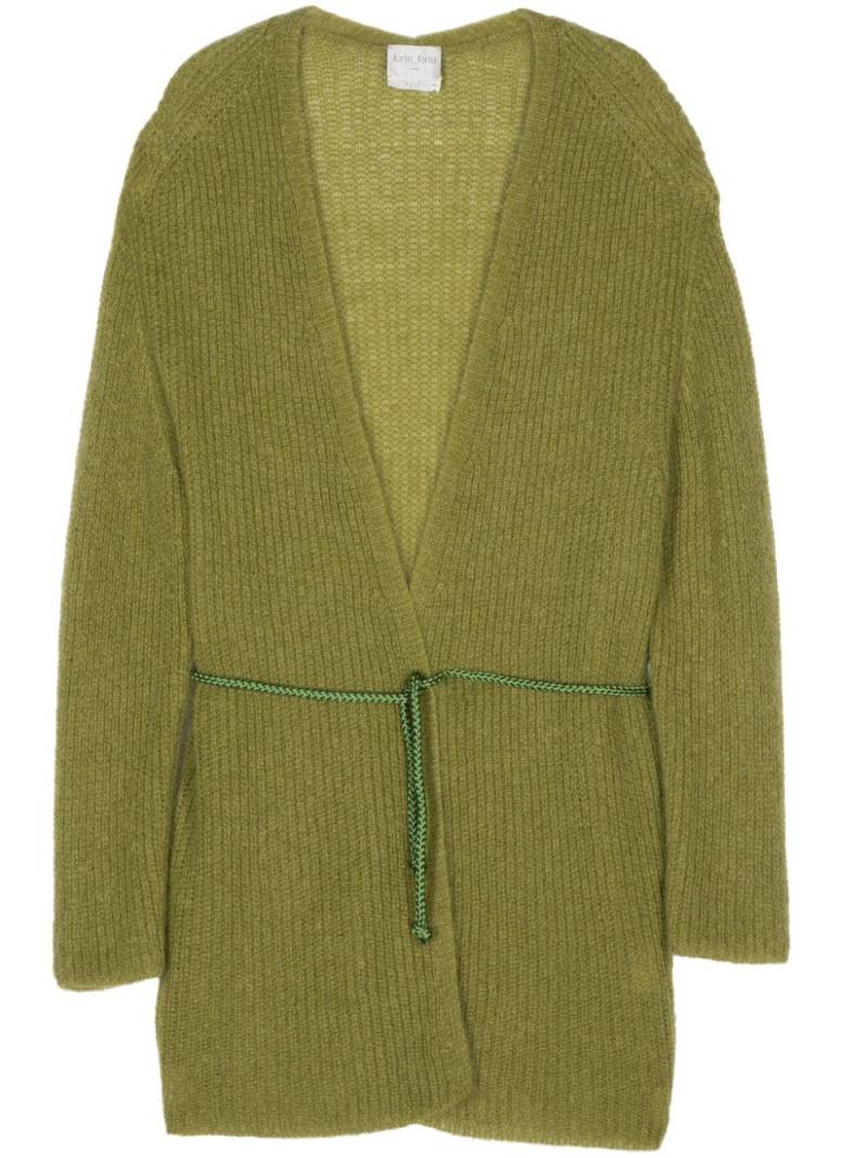 Forte Forte belted midi cardigan - Green von Forte Forte