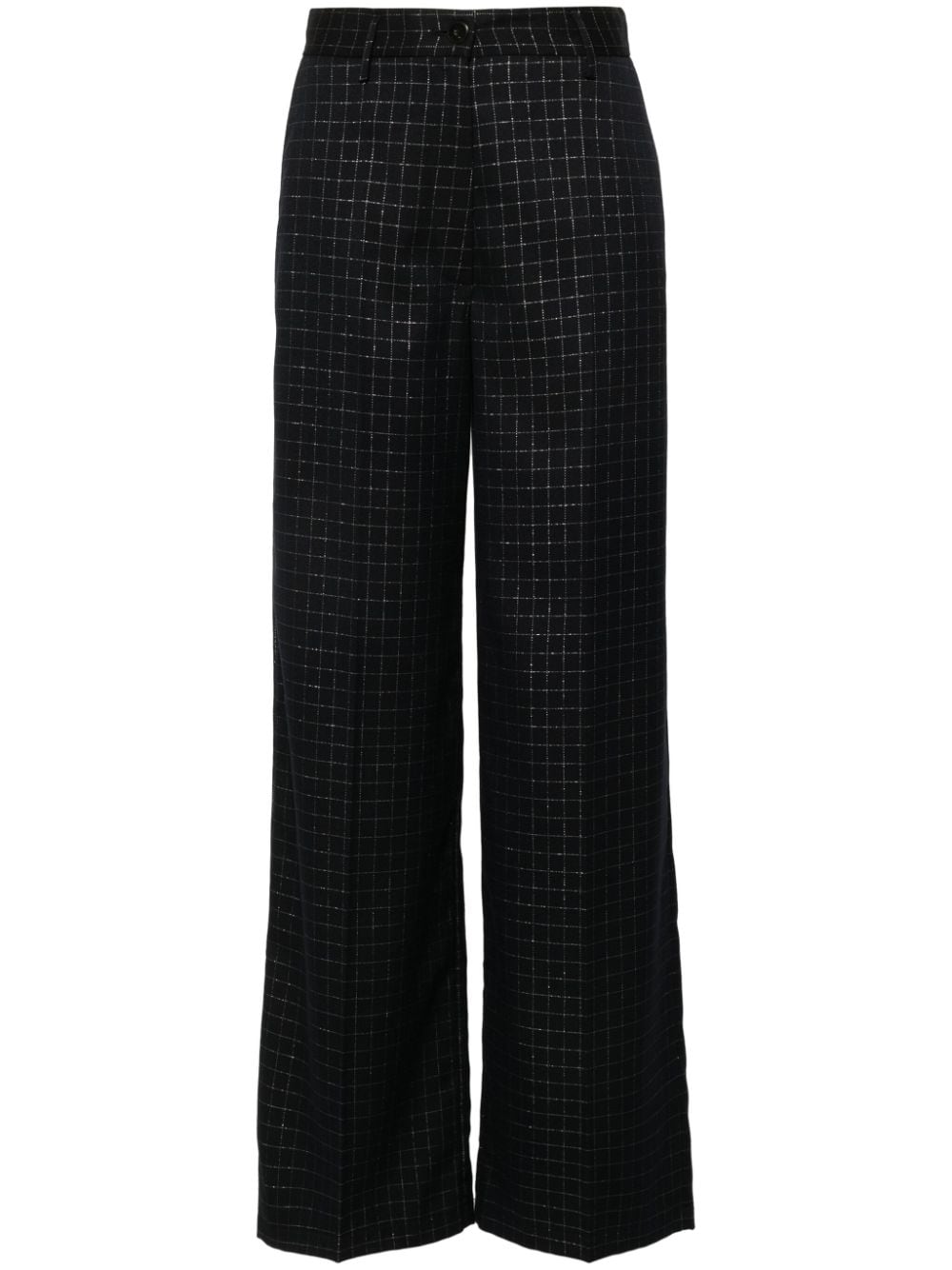 Forte Forte check-pattern wide-leg trousers - Black von Forte Forte