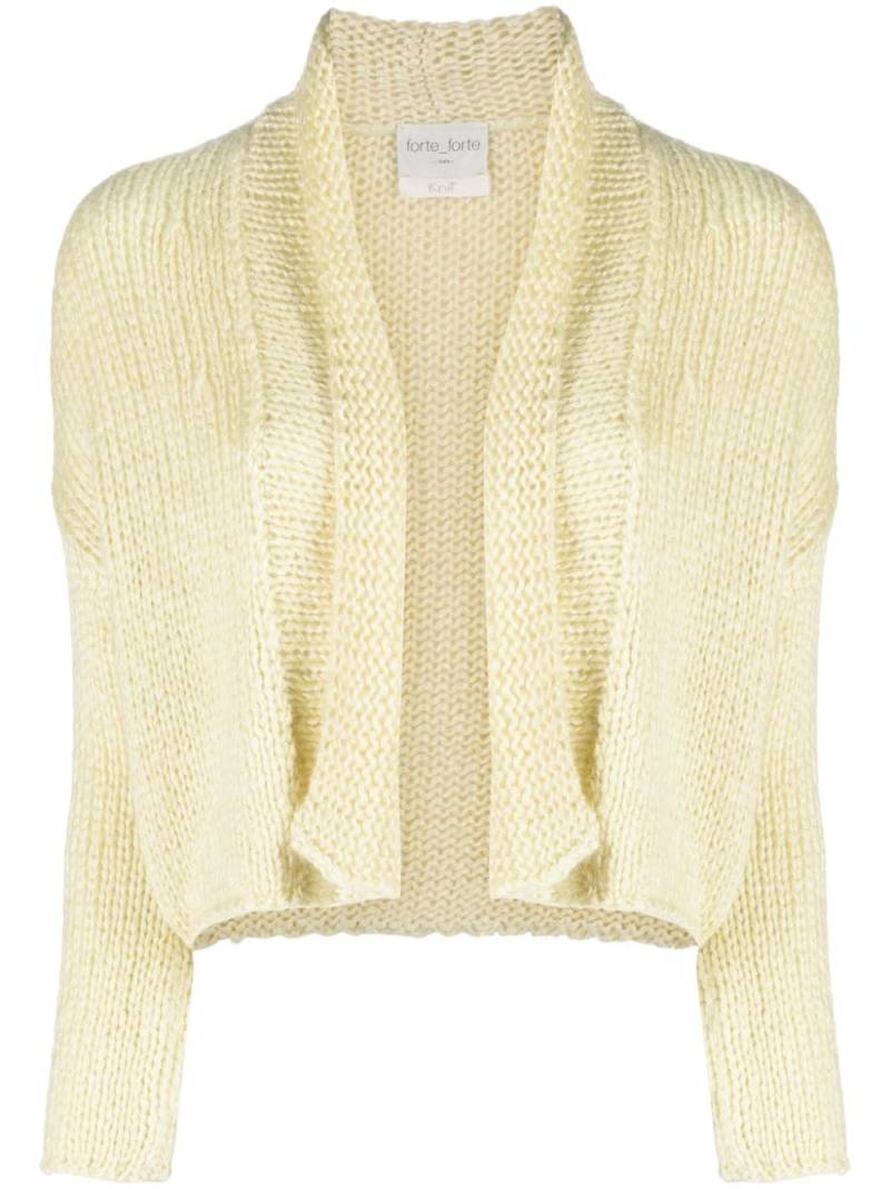 Forte Forte chunky-knit cropped cardigan - Yellow von Forte Forte