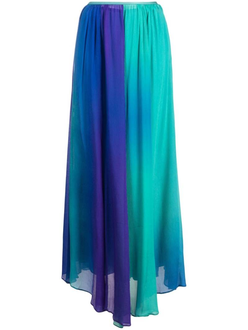 Forte Forte colour-block pleated silk maxi skirt - Green von Forte Forte