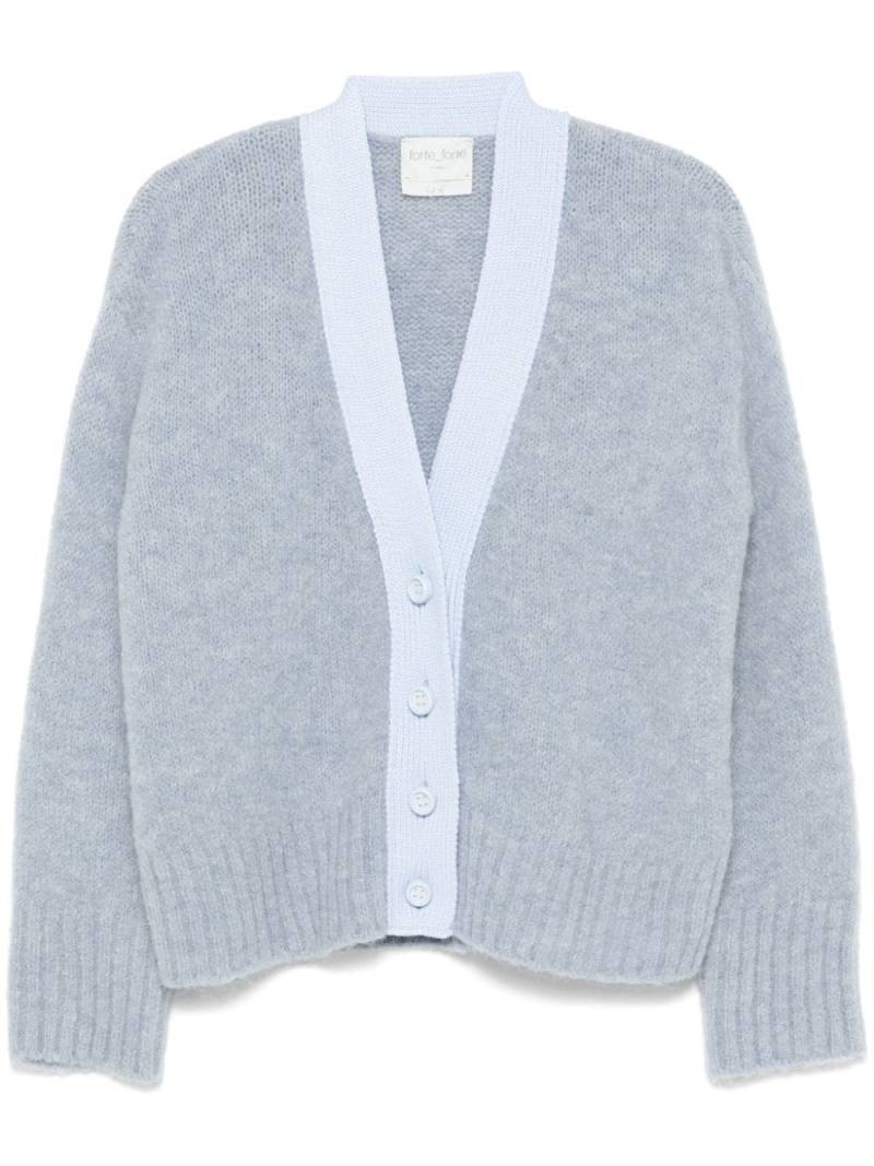 Forte Forte contrasting-trim cardigan - Blue von Forte Forte