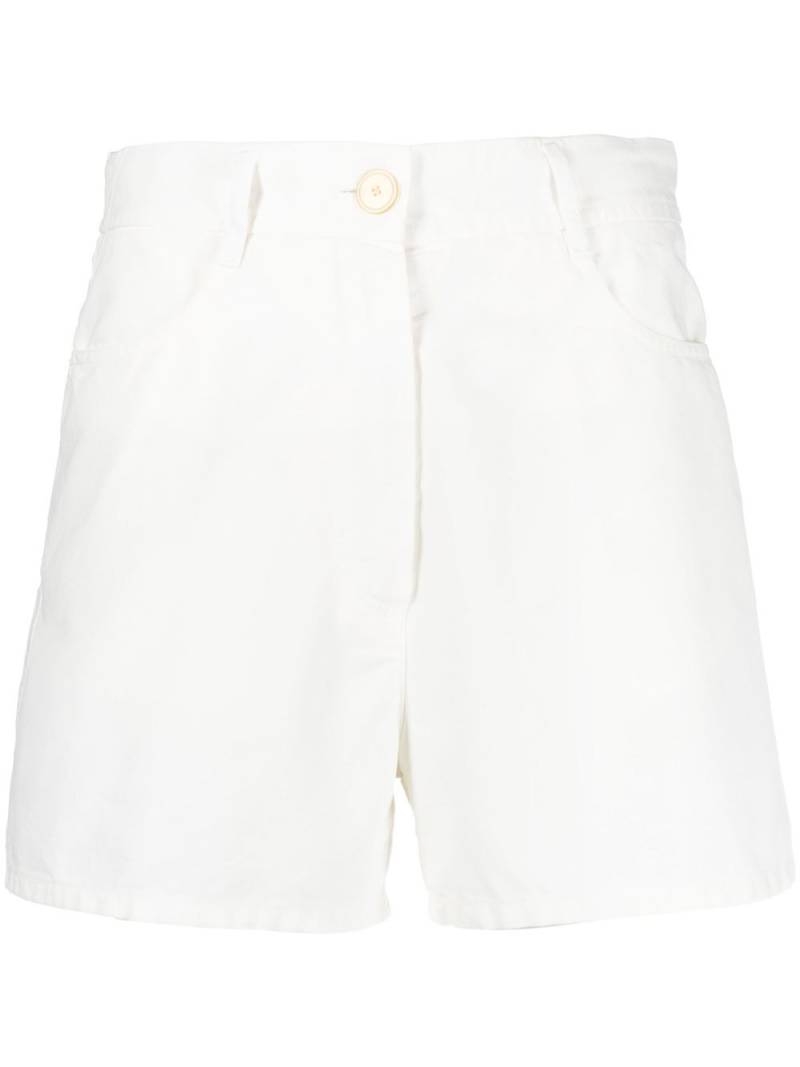 Forte Forte cotton canvas short shorts - White von Forte Forte