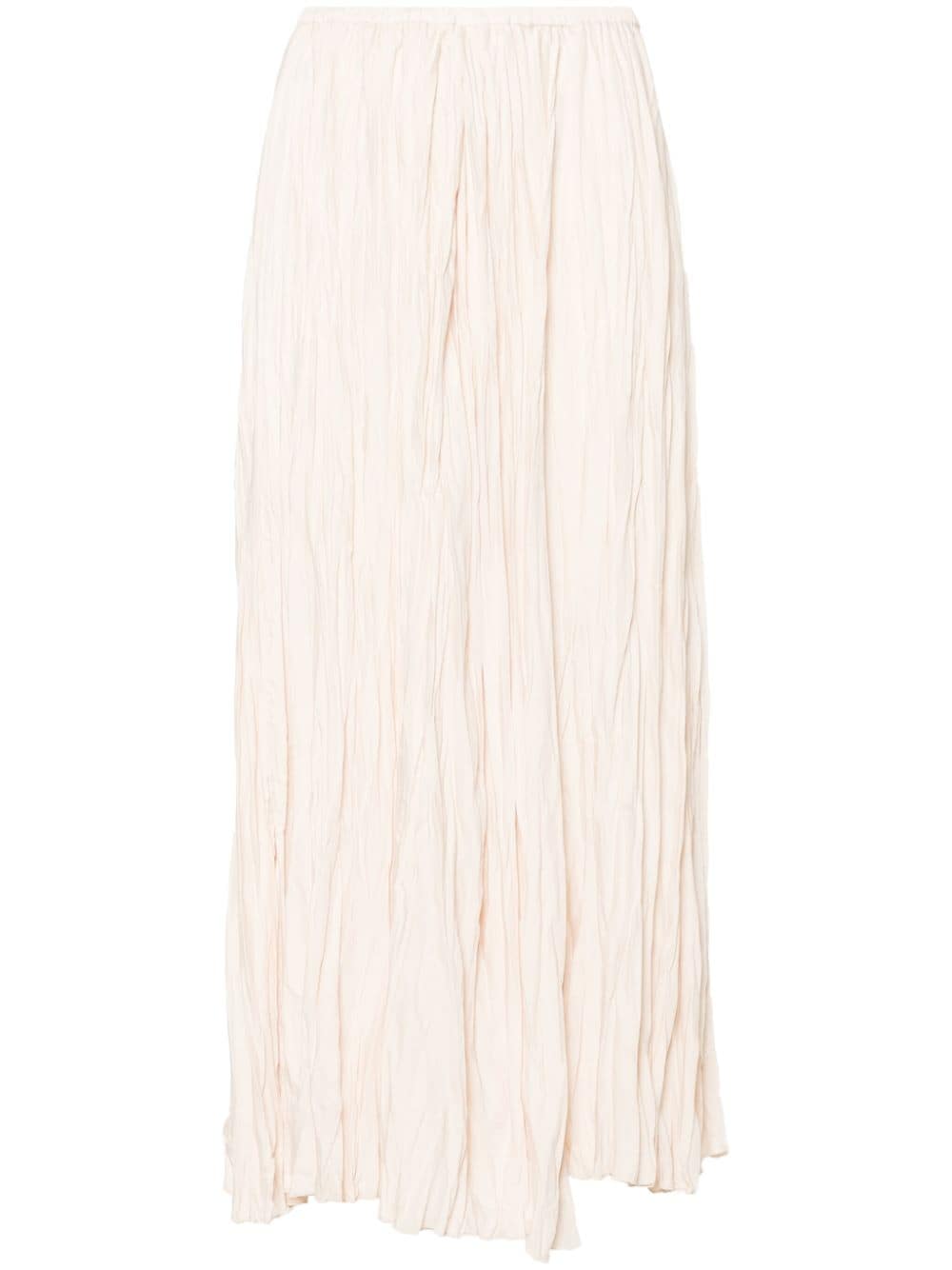 Forte Forte crinkled midi skirt - Neutrals von Forte Forte