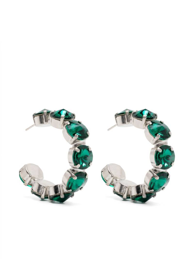 Forte Forte crystal-embellished earrings - Green von Forte Forte