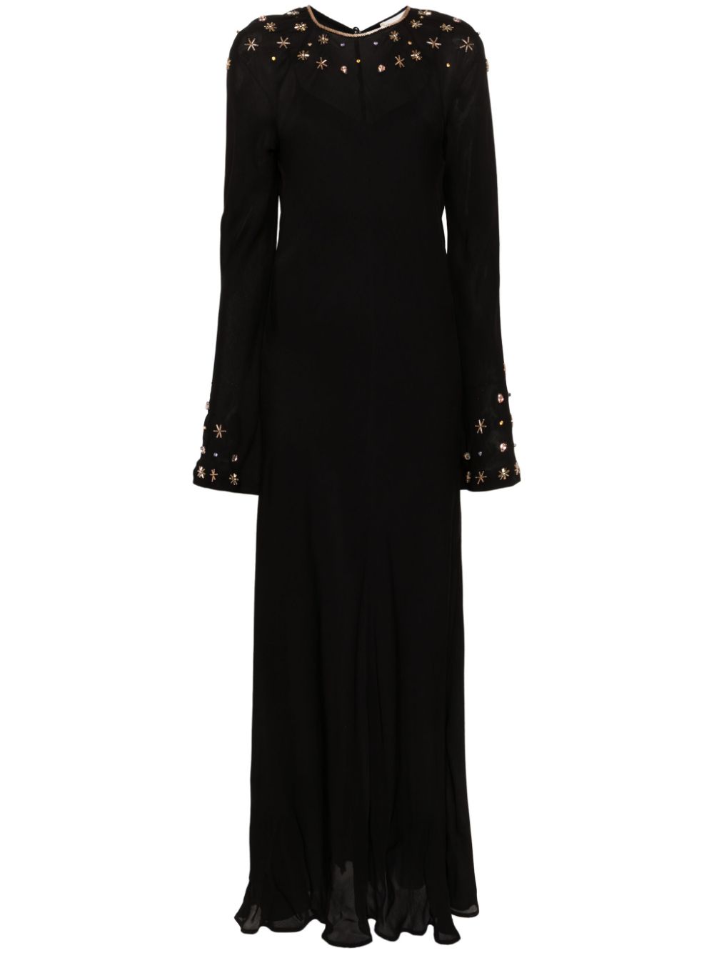 Forte Forte crystal-embellished maxi dress - Black von Forte Forte