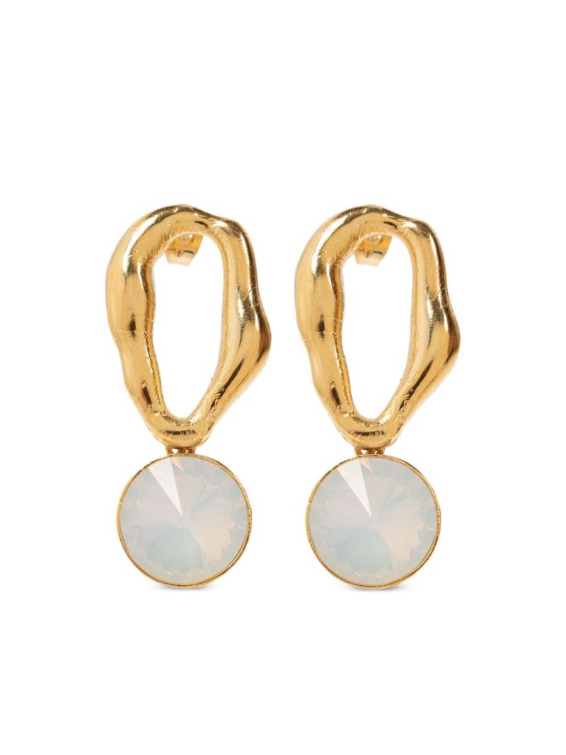 Forte Forte crystal-embellished sculpted earrings - Gold von Forte Forte