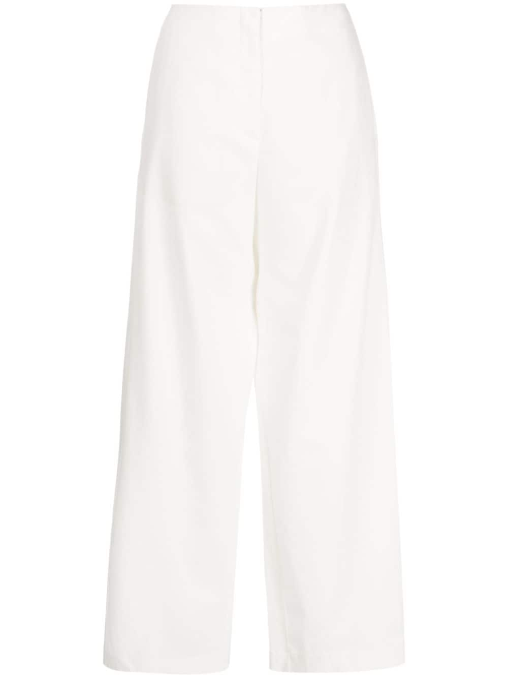 Forte Forte crystal-embellished wide-leg trousers - White von Forte Forte