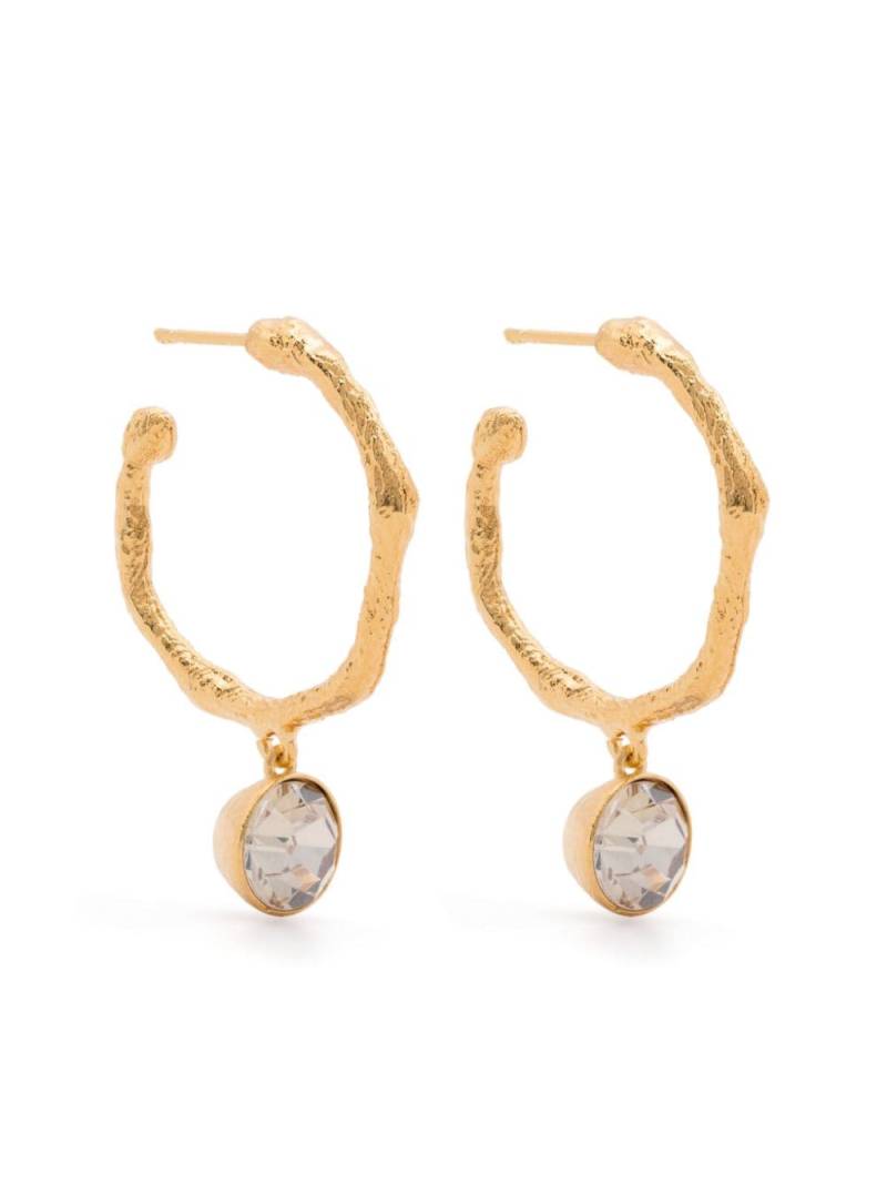 Forte Forte crystal-pendant hoop earrings - Gold von Forte Forte