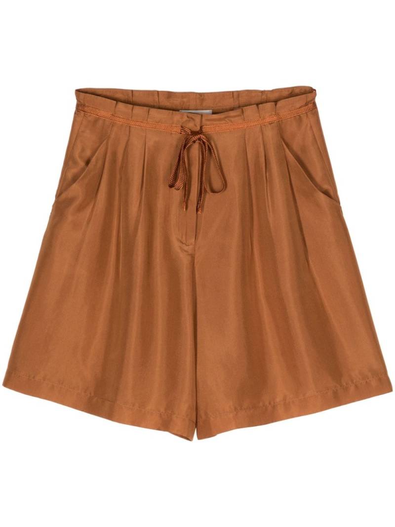 Forte Forte drawstring-waist silk shorts - Brown von Forte Forte