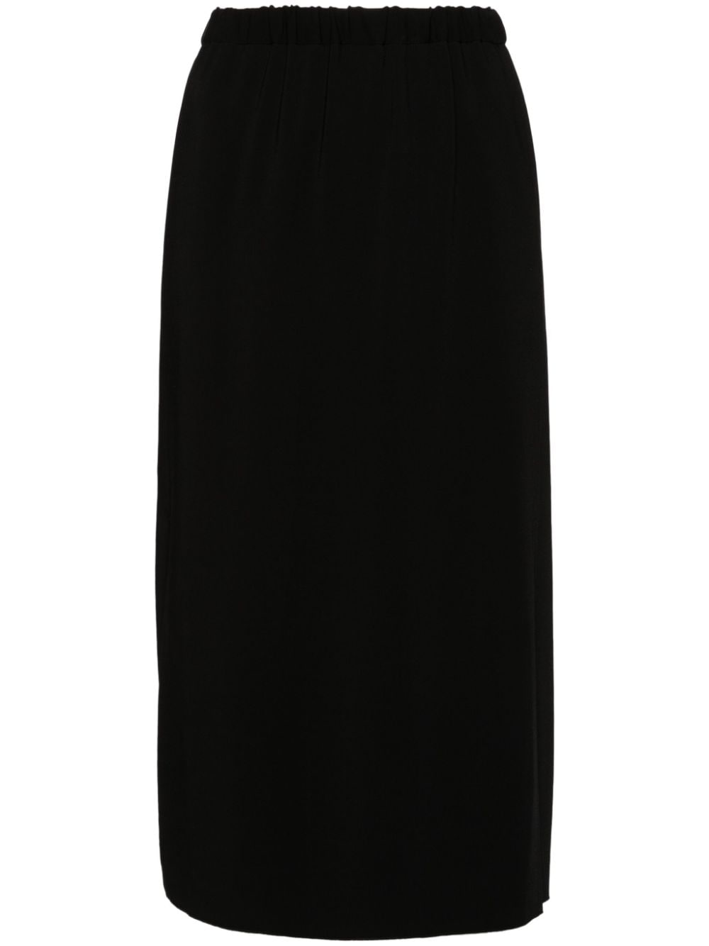 Forte Forte elasticated-waistband midi skirt - Black von Forte Forte