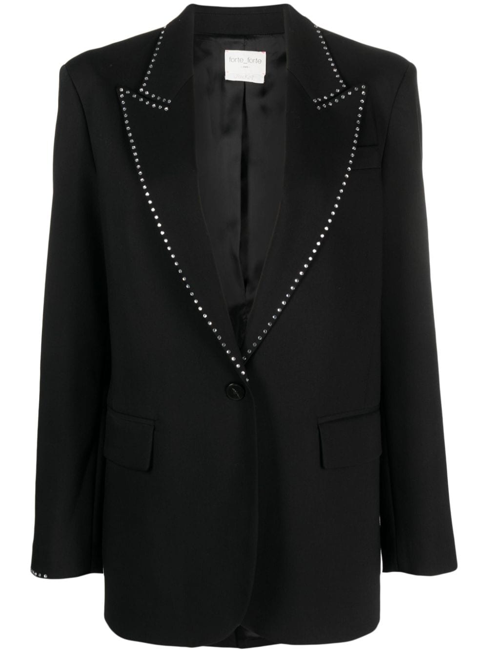 Forte Forte embellished single-breasted blazer - Black von Forte Forte