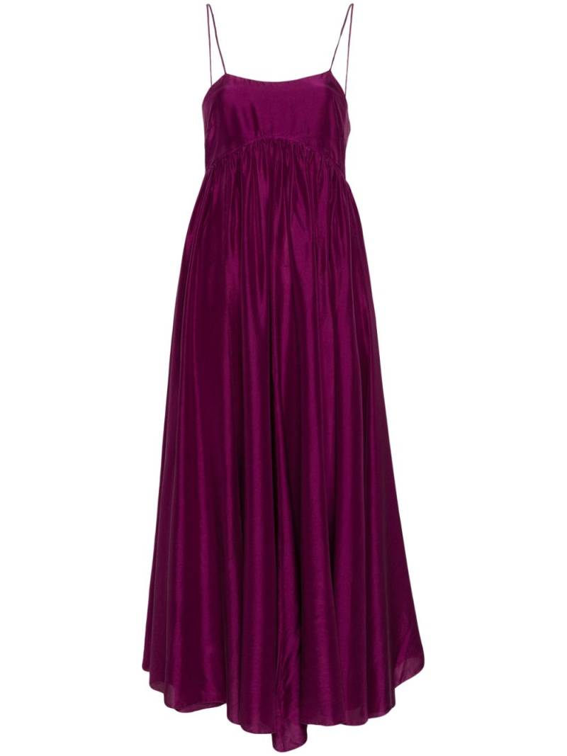 Forte Forte empire-line silk maxi dress - Purple von Forte Forte