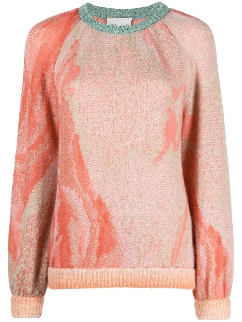 Forte Forte faded-knit jumper - Pink von Forte Forte