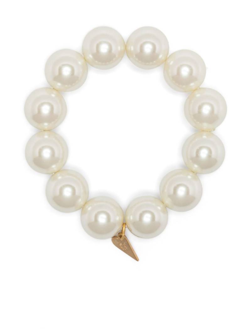 Forte Forte faux-pearl bracelet - White von Forte Forte