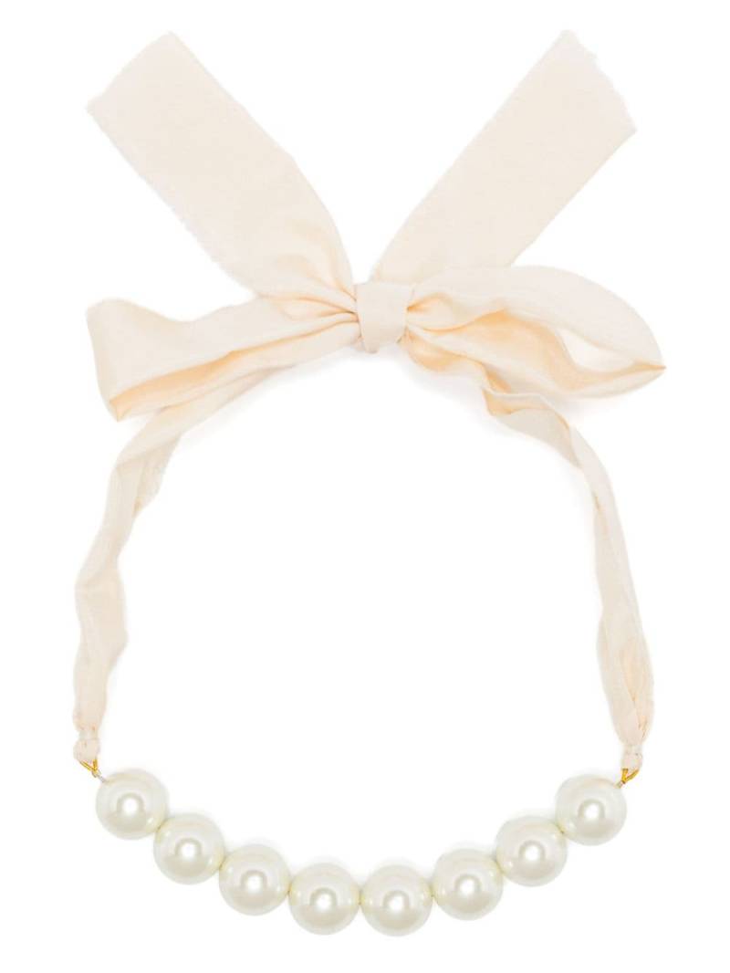 Forte Forte faux-pearl embellished necklace - Neutrals von Forte Forte