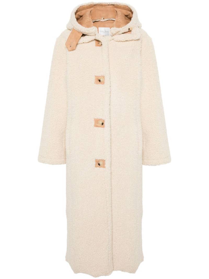 Forte Forte faux-shearling single-breasted coat - Neutrals von Forte Forte