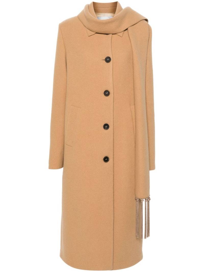 Forte Forte felted buttoned midi coat - Brown von Forte Forte