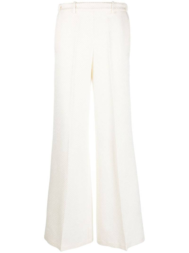 Forte Forte fine-ribbed wide-leg trousers - Neutrals von Forte Forte