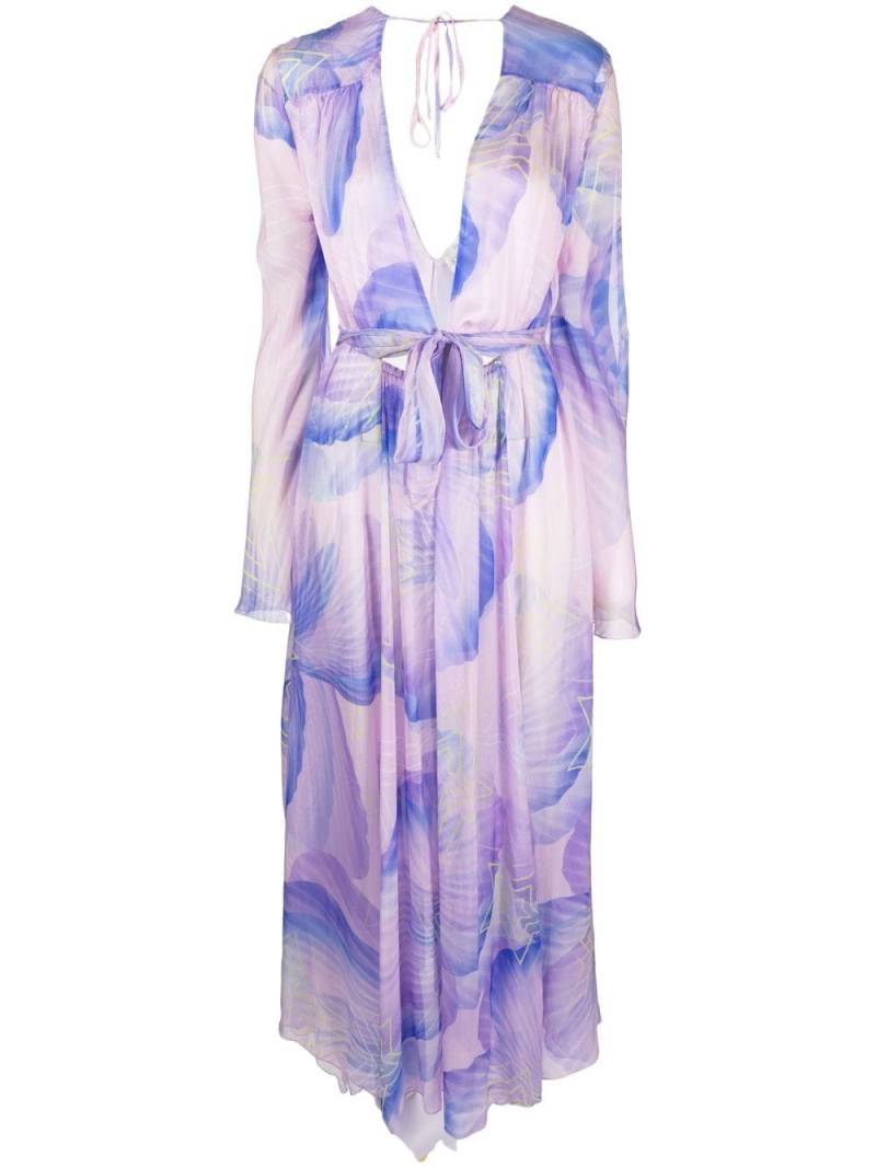 Forte Forte floral-print silk dress - Purple von Forte Forte