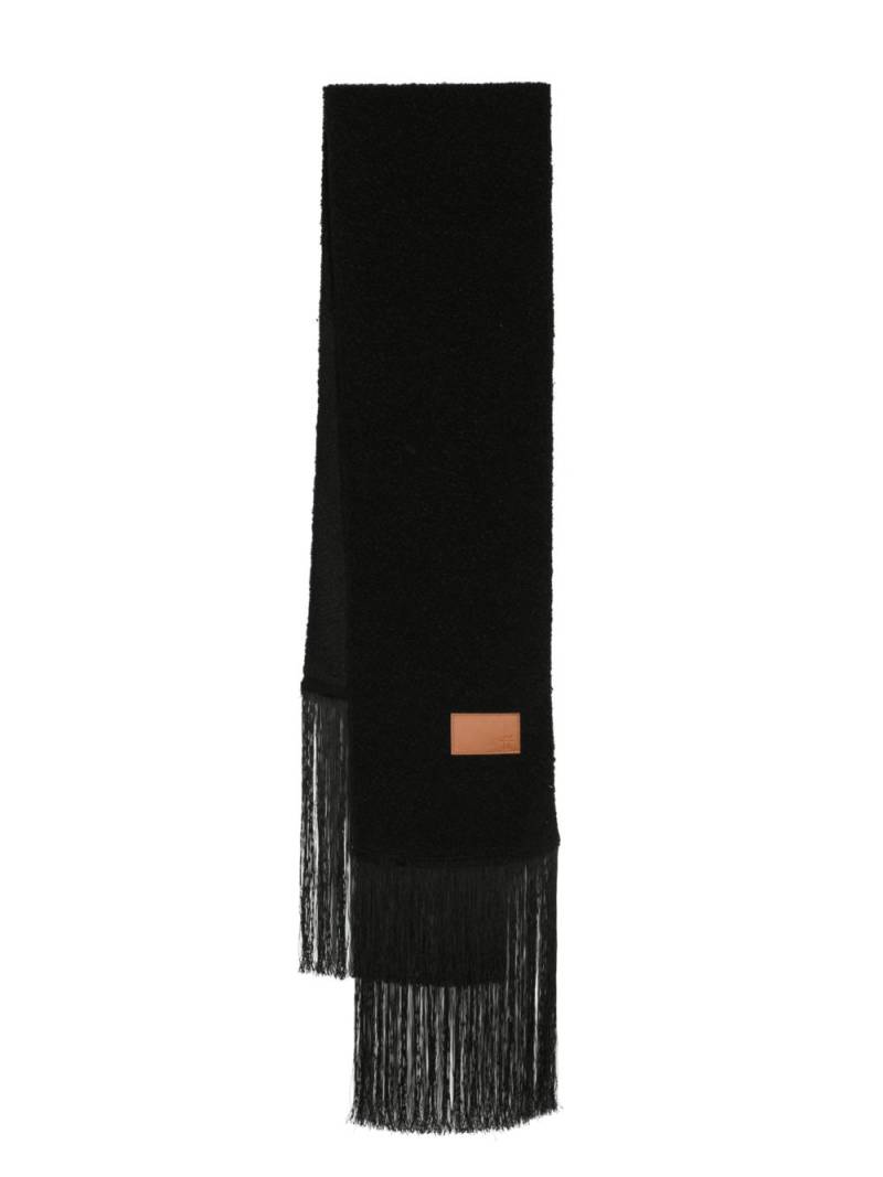 Forte Forte fringed knitted scarf - Black von Forte Forte