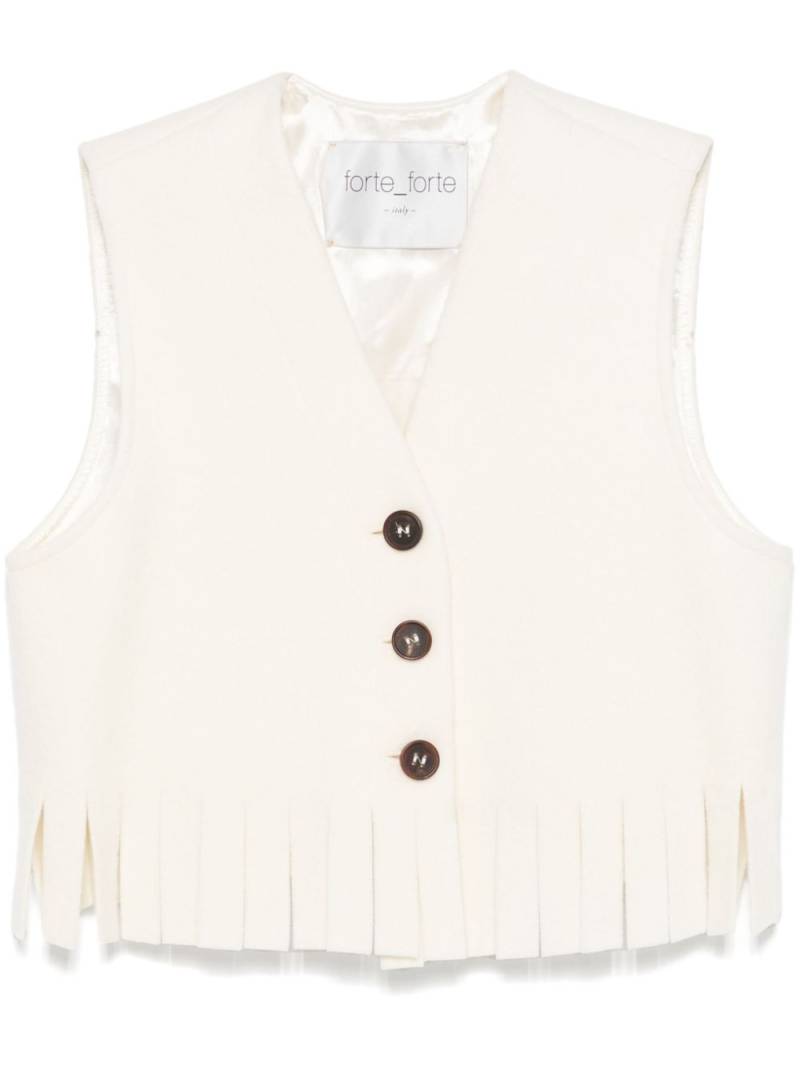 Forte Forte fringed vest - Neutrals von Forte Forte