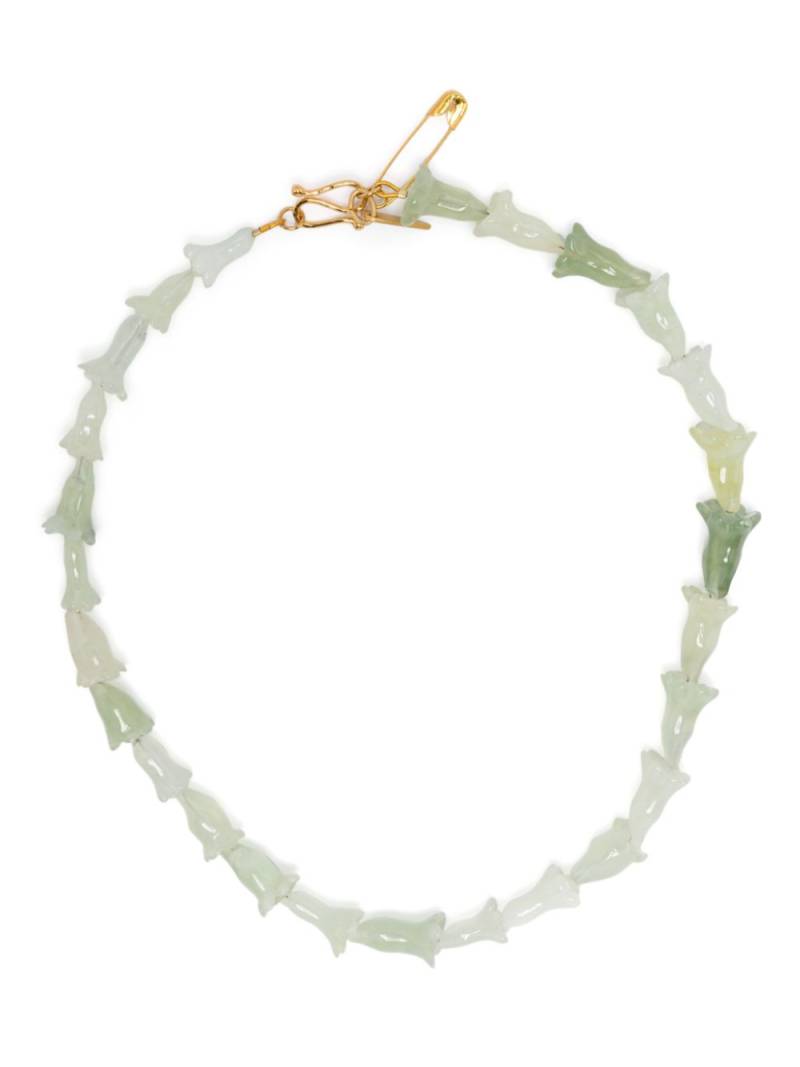 Forte Forte gemstone-flower necklace - Green von Forte Forte