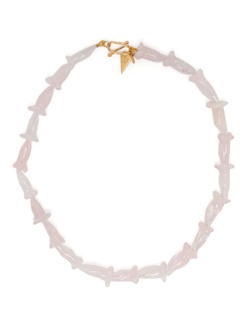 Forte Forte gemstone-flower necklace - Pink von Forte Forte