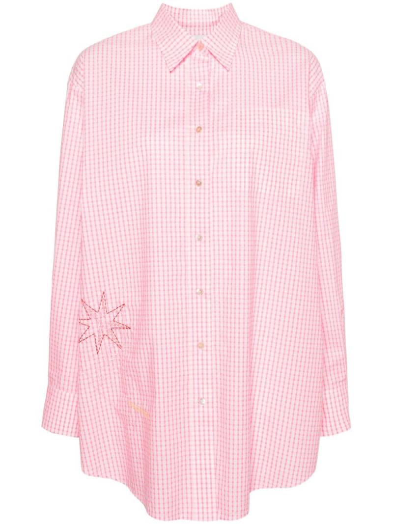 Forte Forte gingham-print cotton shirt - Pink von Forte Forte