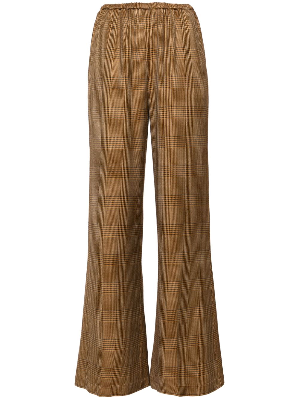 Forte Forte glen–check patterned flared trousers - CARAMEL von Forte Forte