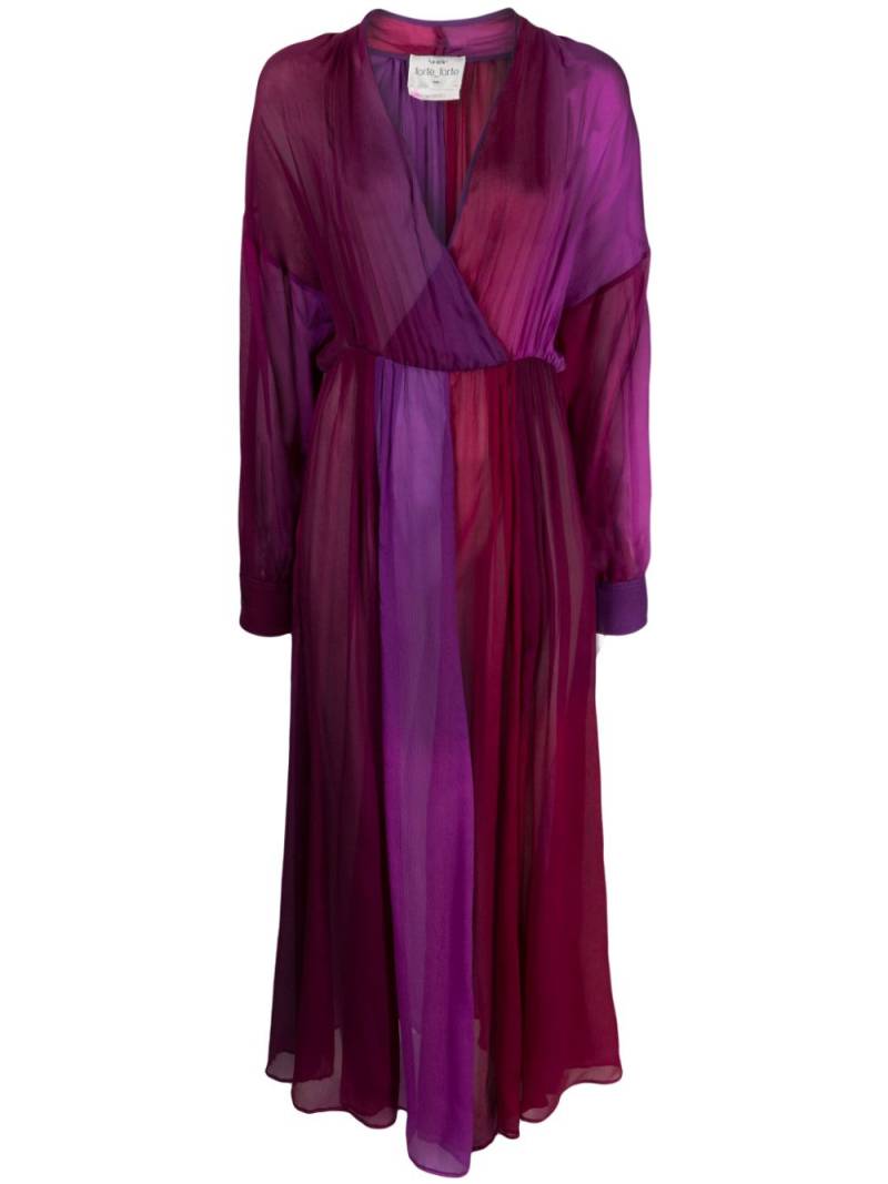 Forte Forte gradient-effect silk dress - Purple von Forte Forte