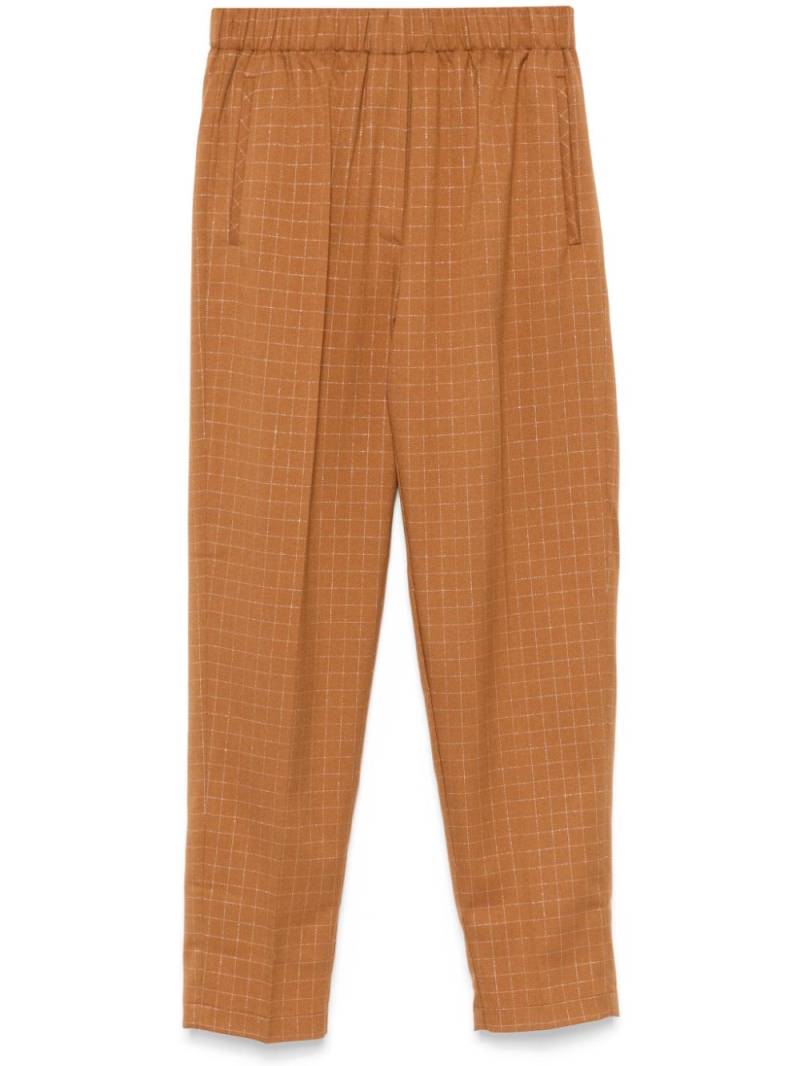 Forte Forte grid-pattern trousers - Brown von Forte Forte