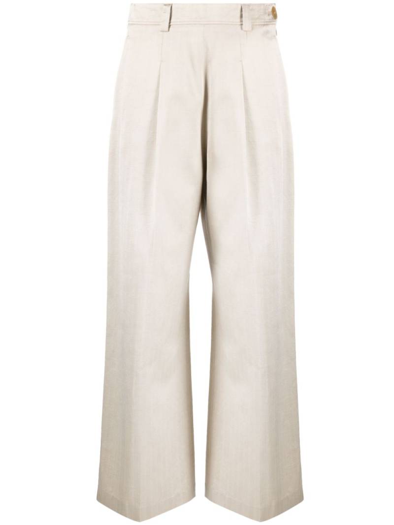 Forte Forte herringbone straight-leg trousers - Neutrals von Forte Forte