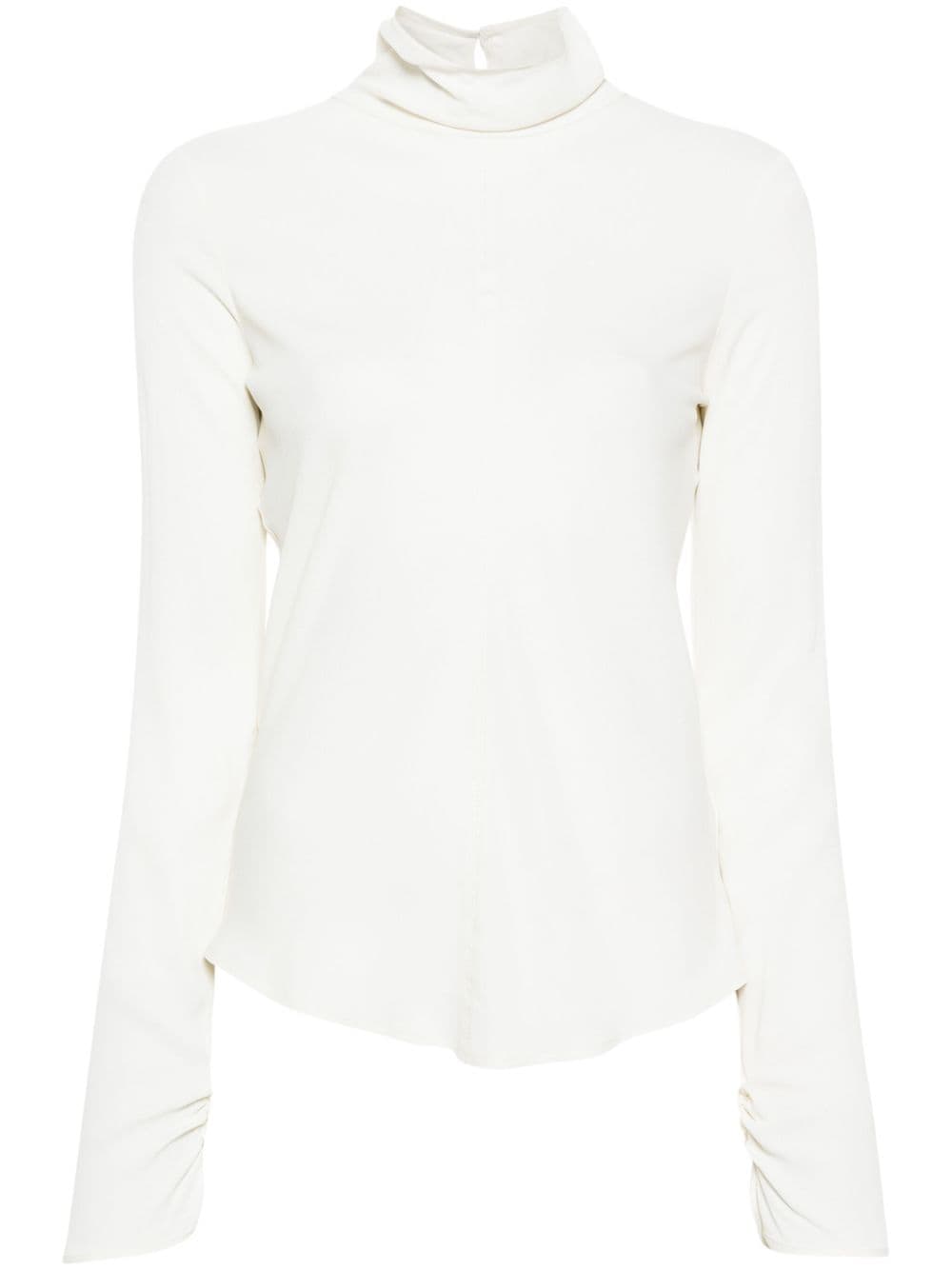 Forte Forte high-neck keyhole blouse - Neutrals von Forte Forte