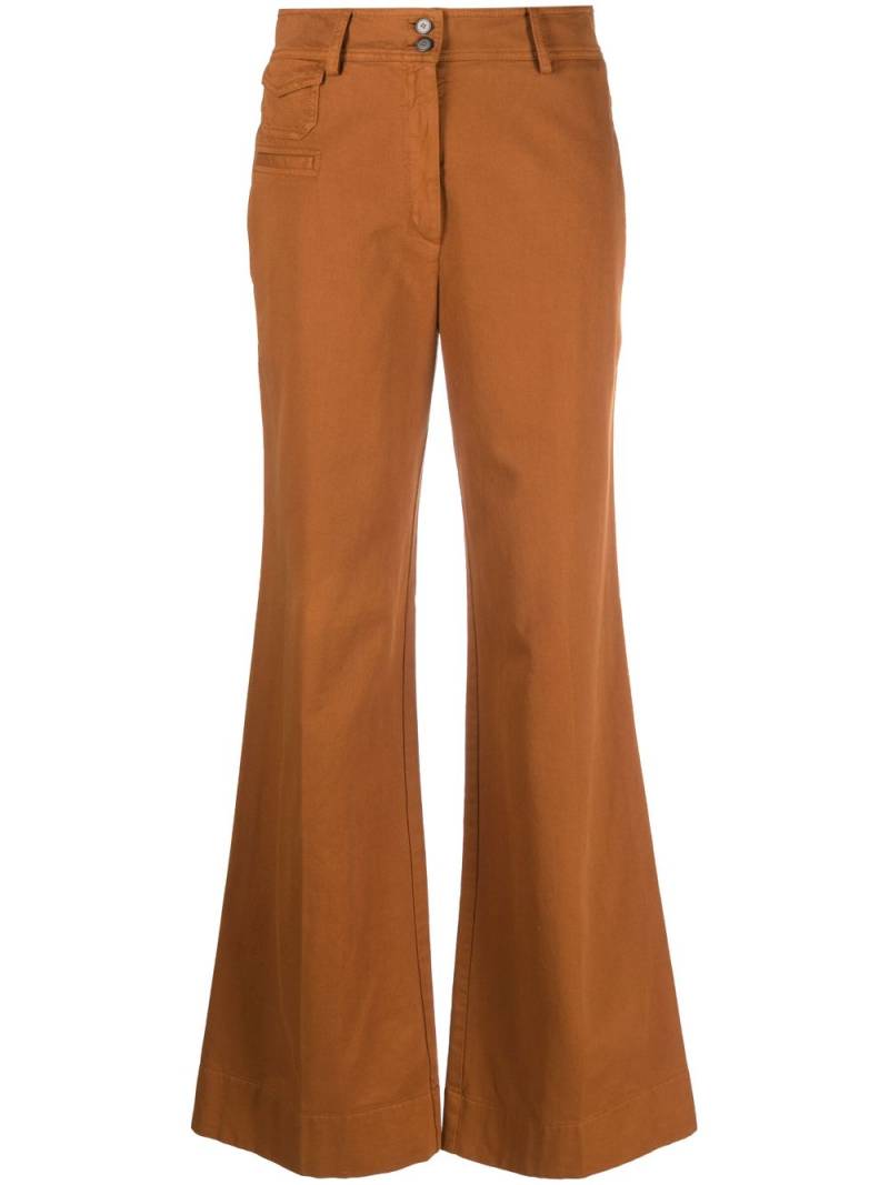 Forte Forte high-waist flared trousers - Brown von Forte Forte