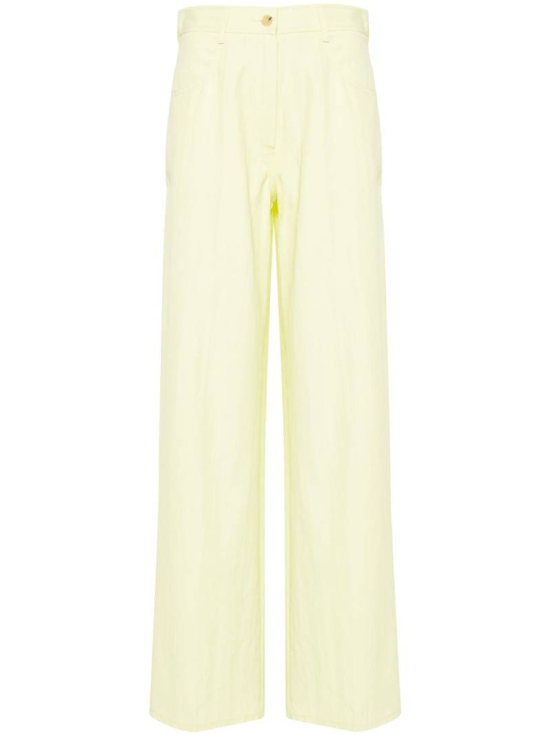 Forte Forte high-waist straight-leg trousers - Green von Forte Forte