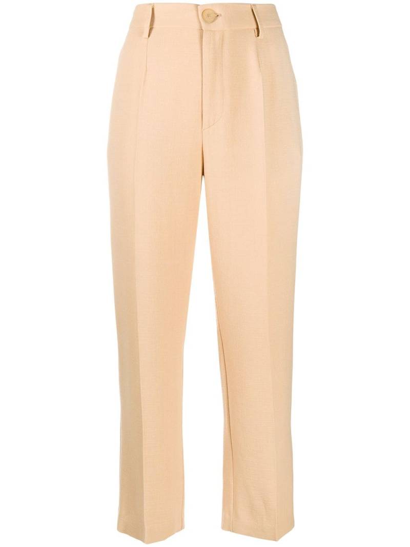 Forte Forte high waisted straight leg trousers - Neutrals von Forte Forte