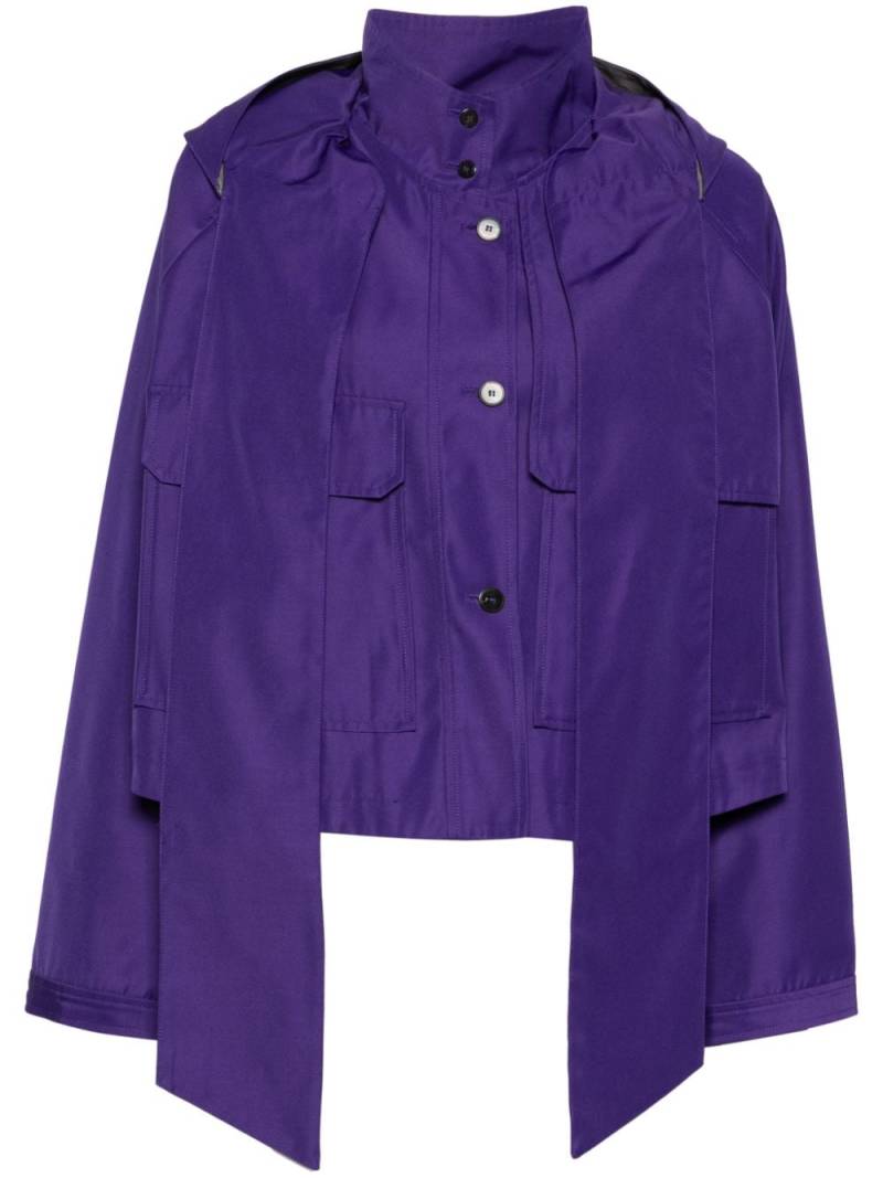 Forte Forte hooded shell jacket - Purple von Forte Forte