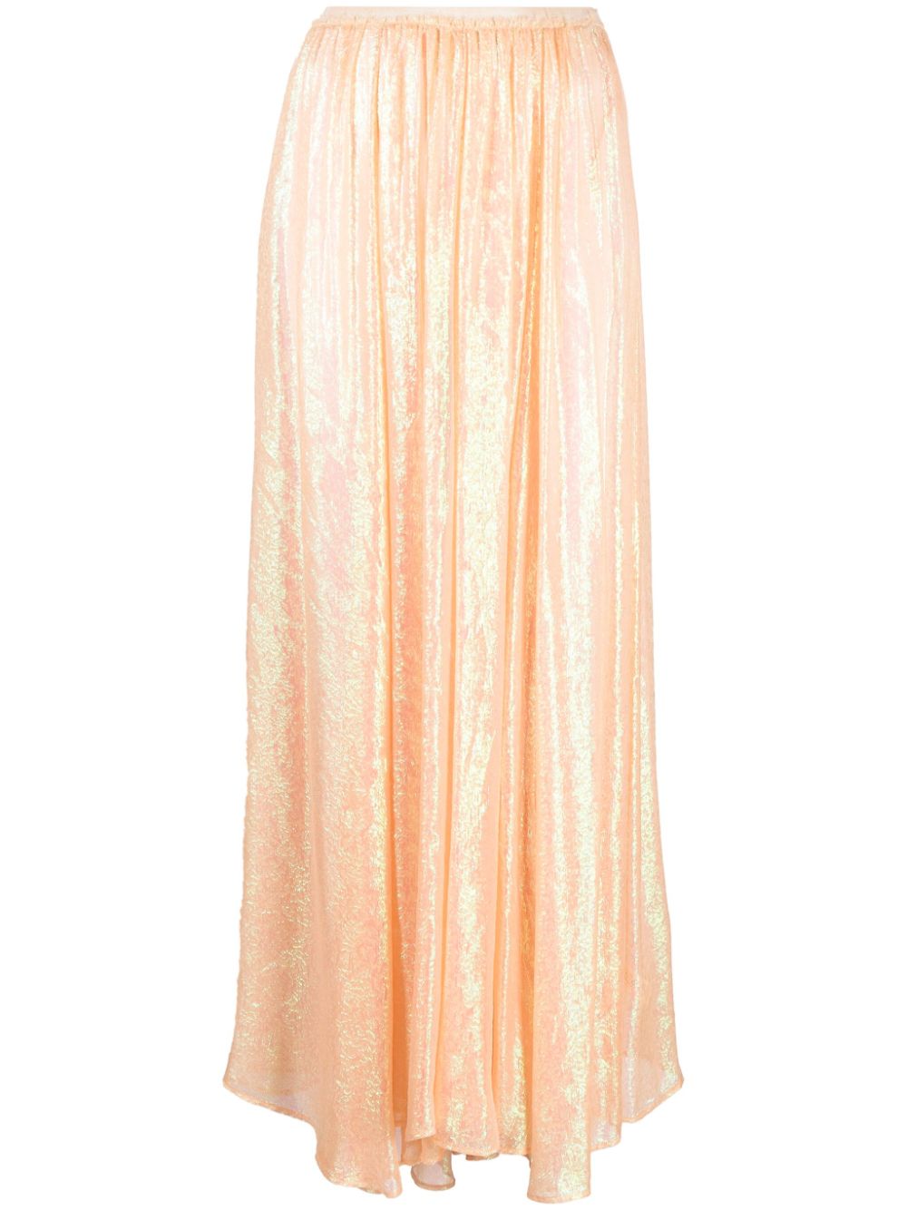 Forte Forte iridescent-jacquard semi-sheer flared skirt - Neutrals von Forte Forte