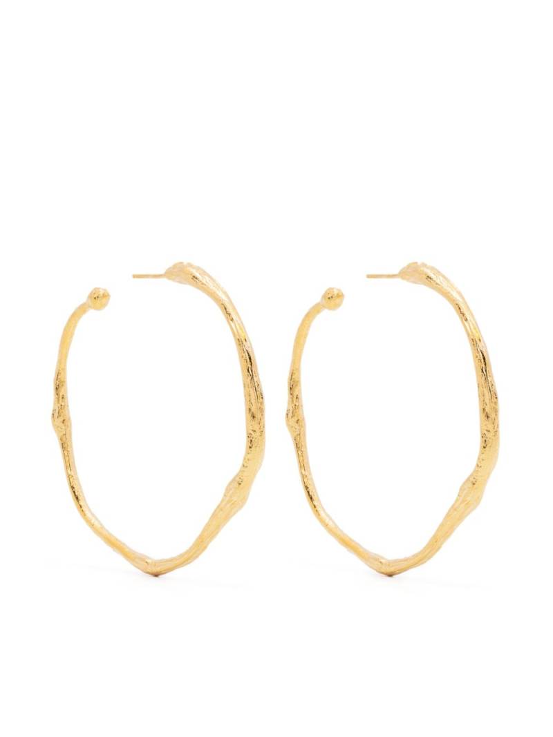 Forte Forte irregular-design large hoop earrings - Gold von Forte Forte