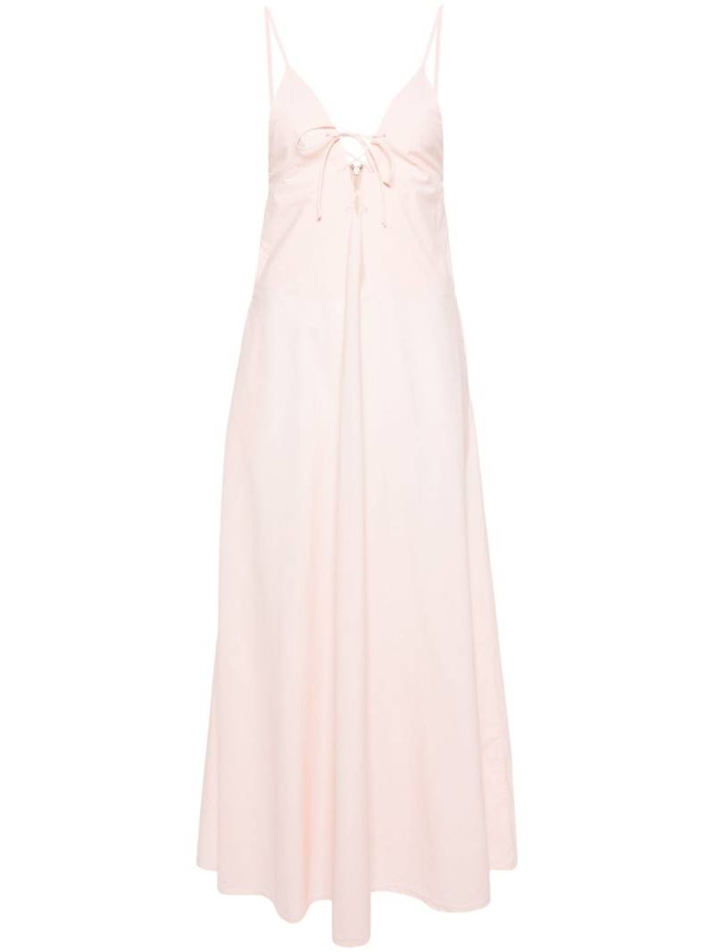 Forte Forte lace-up A-line maxi dress - Pink von Forte Forte