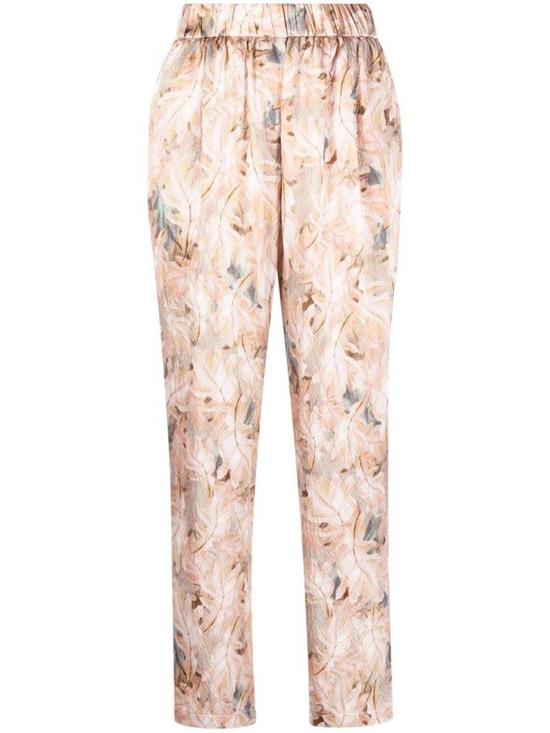 Forte Forte leaf-print trousers - Neutrals von Forte Forte