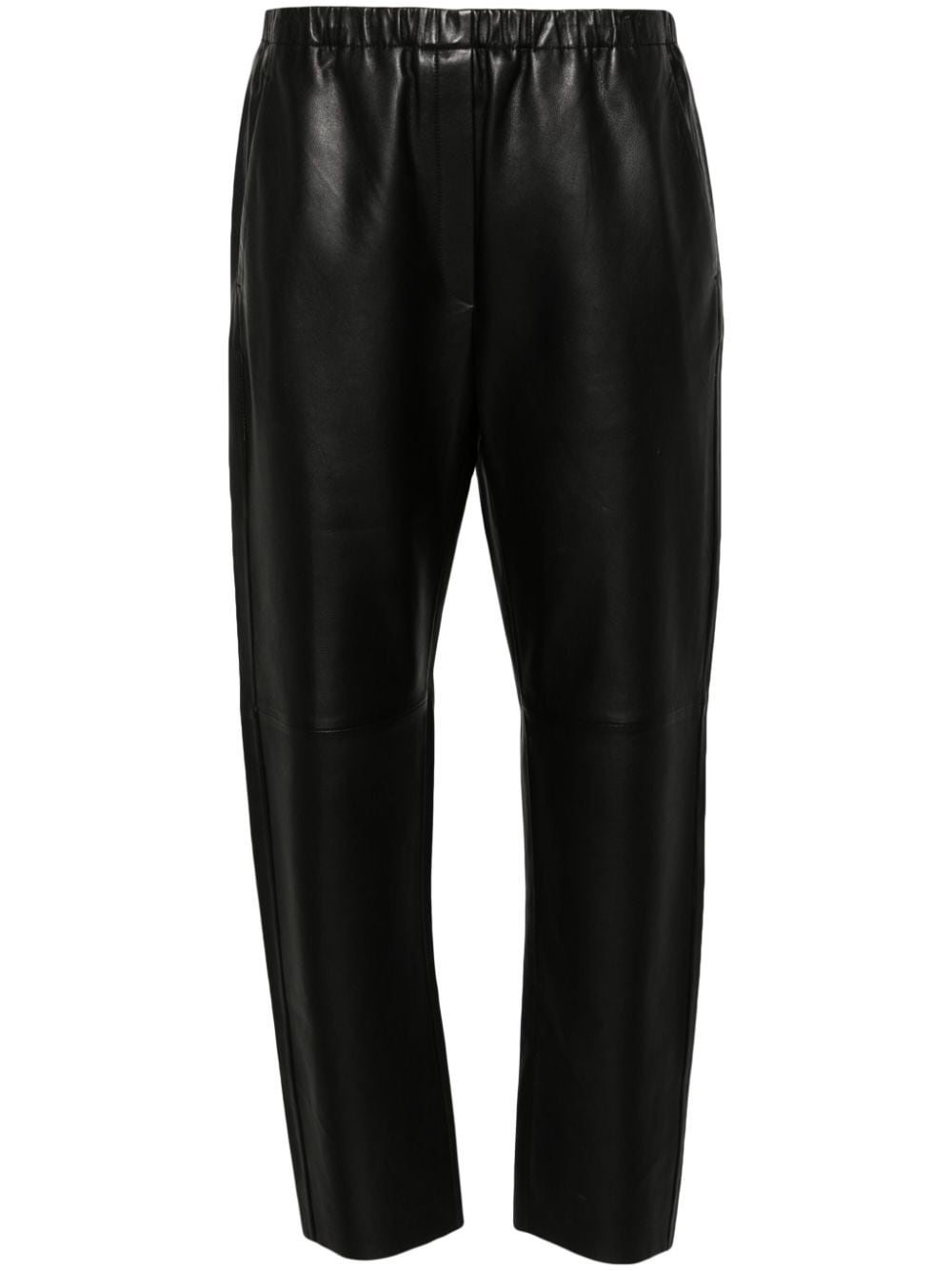 Forte Forte leather tapered trousers - Black von Forte Forte