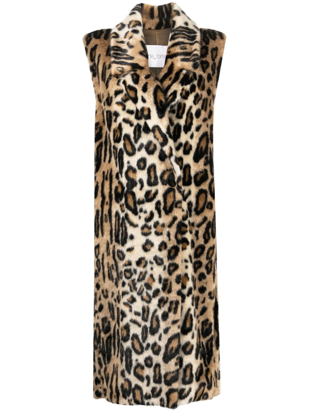 Forte Forte leopard-print faux-fur sleeveless coat - Neutrals von Forte Forte