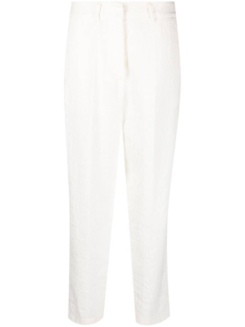 Forte Forte linen-blend jacquard trousers - White von Forte Forte