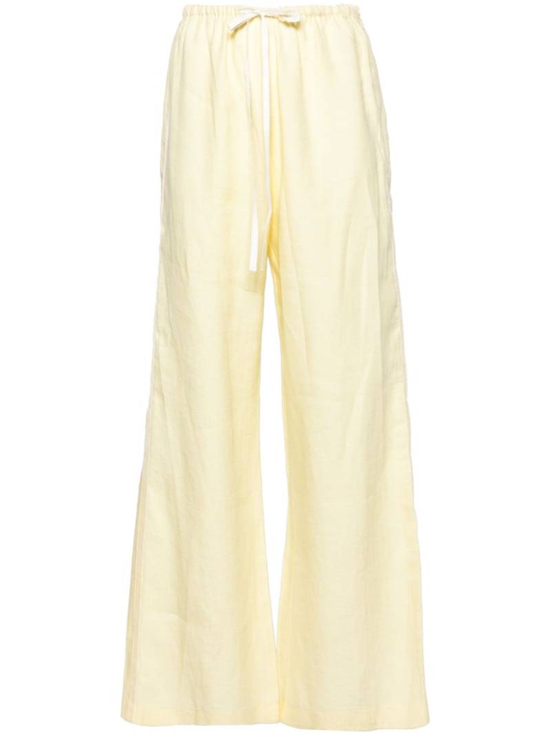 Forte Forte linen palazzo trousers - Yellow von Forte Forte