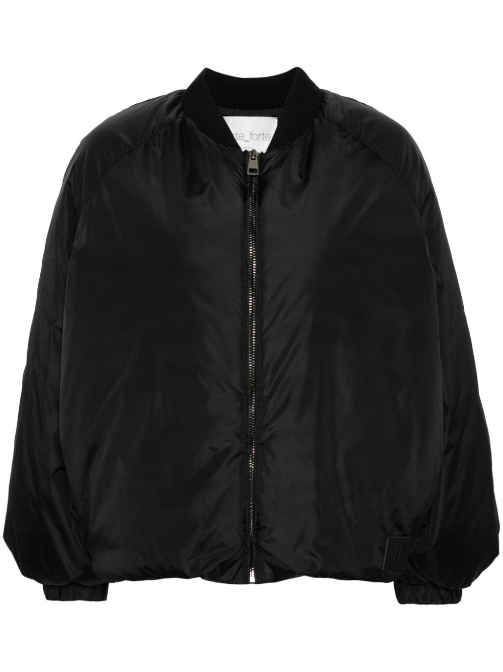 Forte Forte logo-appliqué puffball jacket - Black von Forte Forte