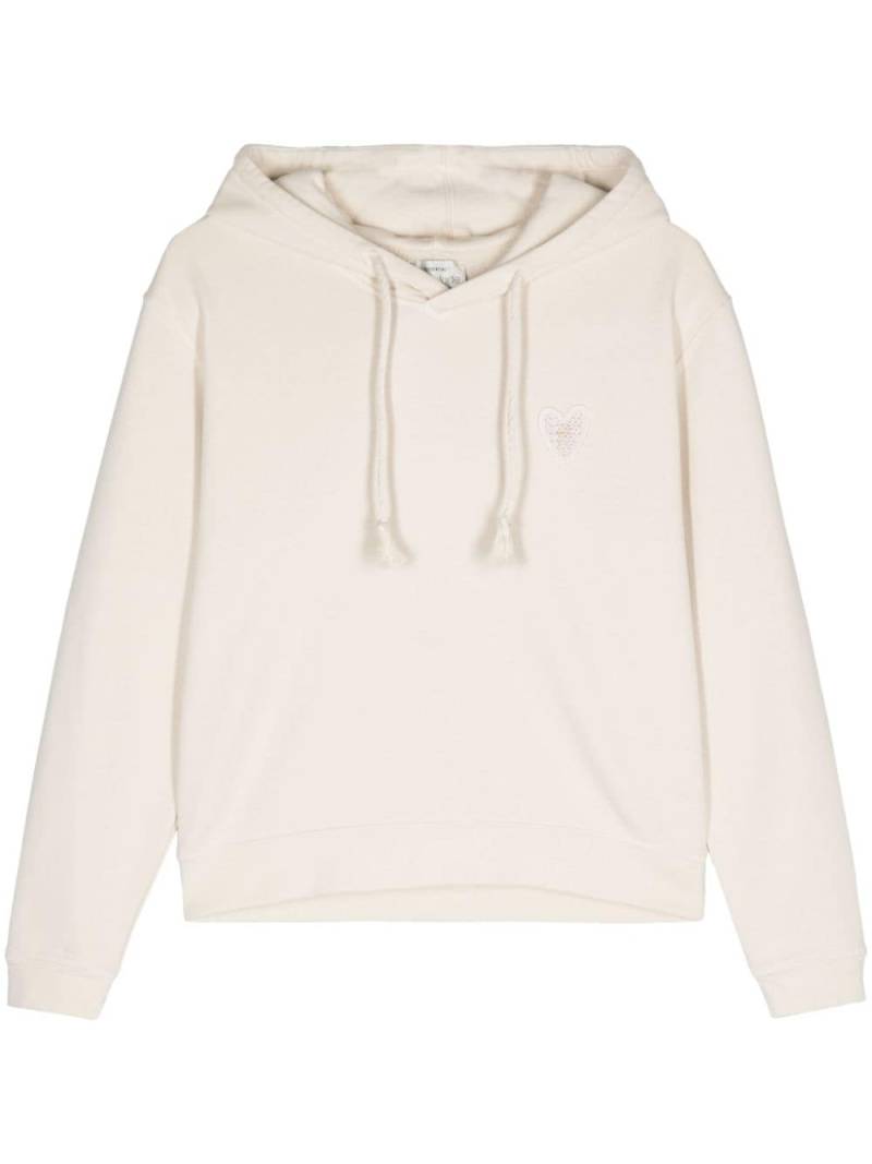 Forte Forte logo-embroidered cotton hoodie - Neutrals von Forte Forte